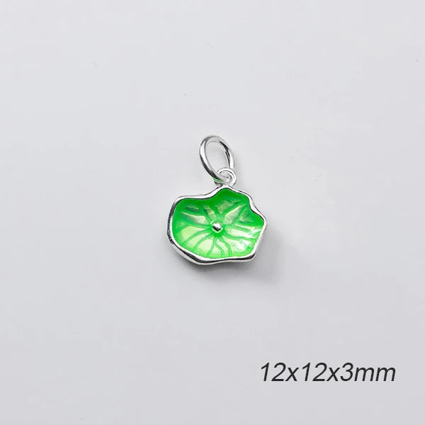 925 Sterling Silver Colorful Zircon Charms for DIY Jewelry Making