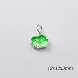 925 Sterling Silver Colorful Zircon Charms for DIY Jewelry Making