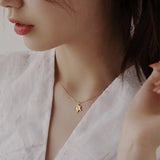 925 Silver Gingerbread Man Zircon Choker Necklace Cute Jewelry for Women