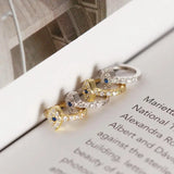 925 Silver Eye Zircon Hoop Earrings Women Party Fine Jewelry