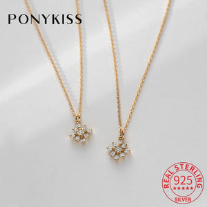 925 Silver Zircon Choker Necklace Hiphop Fine Jewelry