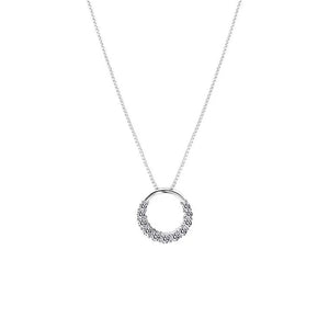 925 Silver Zircon Choker Necklace for Women