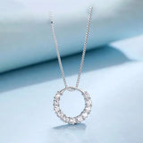 925 Silver Zircon Choker Necklace for Women