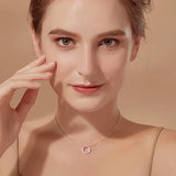925 Silver Zircon Choker Necklace for Women