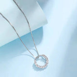 925 Silver Zircon Choker Necklace for Women