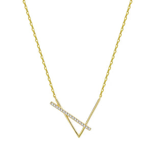 925 Silver Irregular Cross Choker Necklace for Women