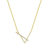 925 Silver Irregular Cross Choker Necklace for Women