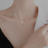 925 Silver Irregular Cross Choker Necklace for Women
