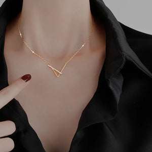 925 Silver Irregular Cross Choker Necklace for Women