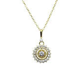 925 Silver Compass Pendant Chokers Necklace for Women