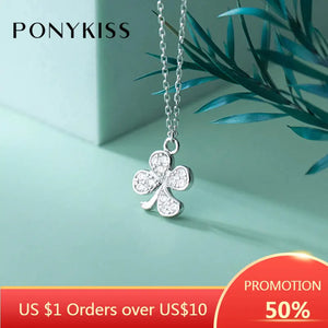 S925 Silver Flower Leaf Zircon Chokers Necklace Women Party Jewelry
