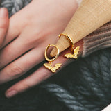 S925 Sterling Silver Bat Animals Huggie Hoop Earrings for Women