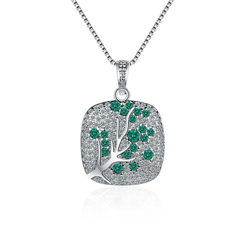 Sterling Silver Zircon Choker Necklace Set