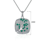 Sterling Silver Zircon Choker Necklace Set