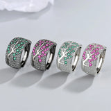 Sterling Silver Zircon Choker Necklace Set