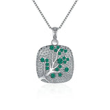 Sterling Silver Zircon Choker Necklace Set