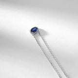925 Silver Zircon14K Choker Necklace Women's Fine Jewelry