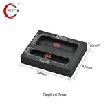POTIE Graphite Ingot Mold Crucible Moulds for Melting Silver Metal
