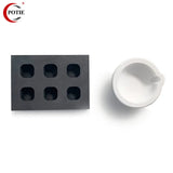 POTIE Mini Square Graphite Ingot & 100g Ceramic Quartz Bowl Metal Melting Tools