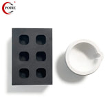 POTIE Mini Square Graphite Ingot & 100g Ceramic Quartz Bowl Metal Melting Tools