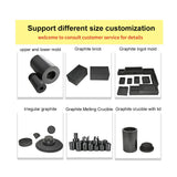 POTIE Mini Square Graphite Ingot & 100g Ceramic Quartz Bowl Metal Melting Tools