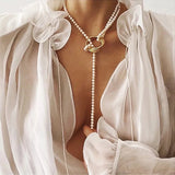 Bohemian Pearl Charm Necklace Chokers Party Jewelry