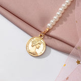 Bohemian Pearl Charm Necklace Chokers Party Jewelry