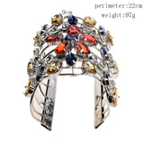 Maxi Bangles Jewelry Wedding Rhinestone Cuff Bracelets