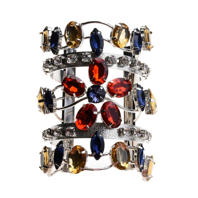 Maxi Bangles Jewelry Wedding Rhinestone Cuff Bracelets
