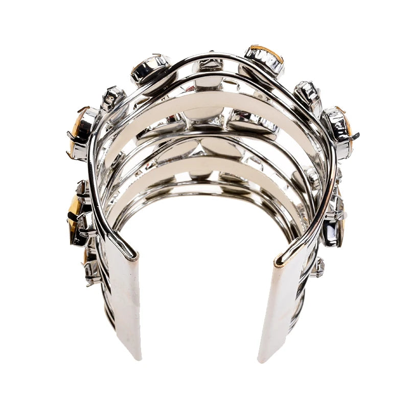 Maxi Bangles Jewelry Wedding Rhinestone Cuff Bracelets