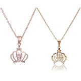 Zircon Crown Diamond Necklace 1ct S925 Sterling Silver Chain