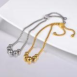 18K Plated/Stainless Steel Bead Bracelets for Women - PSH2959