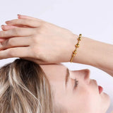 18K Plated/Stainless Steel Bead Bracelets for Women - PSH2959