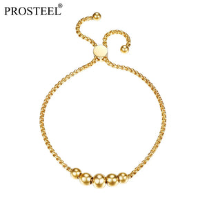 18K Plated/Stainless Steel Bead Bracelets for Women - PSH2959