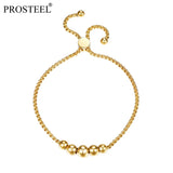 18K Plated/Stainless Steel Bead Bracelets for Women - PSH2959