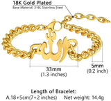 Allah Bracelet Stainless Steel Cuban Link Chain Islamic Bangle Jewelry