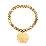Mens Boys Beads Bracelet Rosary Charm Chains 18K Plated/Silver PSH3470