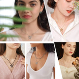 Celtic Knot Butterfly Necklace Chain Stainless Steel Jewelry Gold/Black/Silver