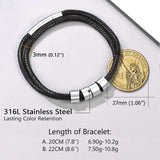 Names Beads Layer Bracelet Wristband Men Women Gift