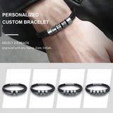 Names Beads Layer Bracelet Wristband Men Women Gift