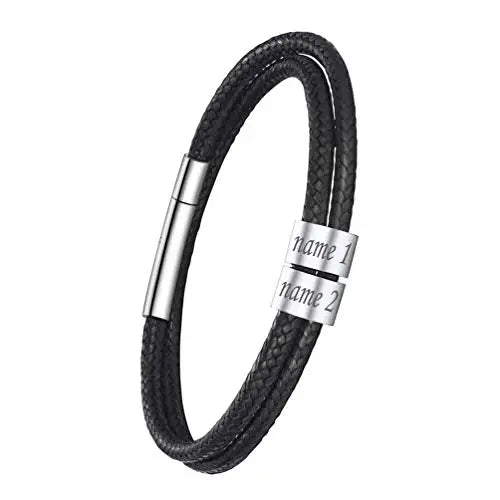 Names Beads Layer Bracelet Wristband Men Women Gift