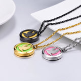 Flying Bird Perfume Locket Necklace Women Valentines Jewelry