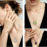Flying Bird Perfume Locket Necklace Women Valentines Jewelry