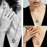 Diffuser Perfume Locket Pendant Charm Rose Flower Women Valentine Jewelry