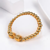 18K Plated Dumbbell Stretch Bracelet for Men Boys