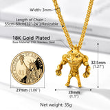 Fitness Shark Pendant Punk Rock Stainless Steel Necklace For Hip Pop Men Boys
