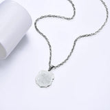 St Michael Archangel 18K Pendant Chain Religious Jewelry Men Gift