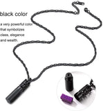Stainless Steel Perfume Locket Pendant Necklace Essential Oil Diffuser