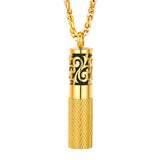 Stainless Steel Perfume Locket Pendant Necklace Essential Oil Diffuser