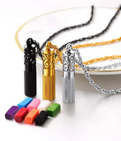 Stainless Steel Perfume Locket Pendant Necklace Essential Oil Diffuser